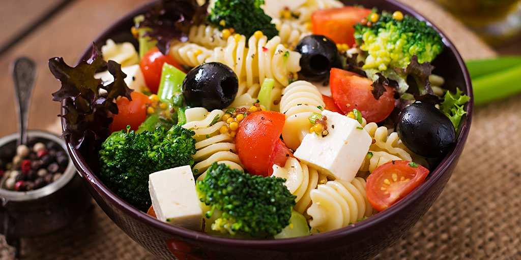 Pasta Salad with Balsamic Basil Vinaigrette The Green Forks