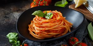 Pasta with Triple Tomato Sauce